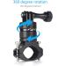 HSU Aluminum Bike Handlebar Mount for GoPro & Action Cameras | 360 Rotary Mountain Bike Rack (Black) - Buy Online on GoSupps.com