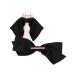 Kitsch Recycled Fabric Bow Hair Clips for Women Oversized Hair Bow Clip Coquette Bows for Hair Cute Ribbon Bow Clip Elegant Clip Bows for Girls Big Bows for Classic Elegant Style 1pc Black