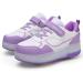 Adjustable LED Roller Skates for Kids - Purple Retractable Sneakers with Wheels | Boys & Girls Outdoor Sports - Buy Online on GoSupps.com