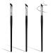 Lusofie 3Pcs Eyeliner Brushes Angled&Slanted&Flat Thin Eye Liner Makeup Brushes Professional Eyebrow Concealer Brush Sickle Eye Liner Brush for Women