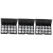 NOLITOY 3pcs 15 Eyeshadow Palette Empty Cosmetic Case Eyeshadow Case 1 count (Pack of 1) Silverx3pcs