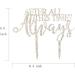 Always Wedding Cake Topper After All This Time Always Cake Topper Wedding/Anniversary/Bridal shower/Birthday Cake Topper - Buy Online on GoSupps.com