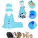 Norhogo Hamsters Water Bottle & Food Dispenser with Stand 80ml - Blue | Small Animals Guinea Pig Rat Rabbit Dwarf Gerbil Chinchilla - Buy Online on GoSupps.com