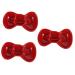 Milisten 3 Pcs Dipping Dish Soy Sauce Ceramics Snack 13.2X7.8X2.8CMx3pcs Redx3pcs