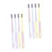 ULTECHNOVO Toothbrush 8pcs Ice Cream Toothbrush Plastic Household Child Cleaning Brush