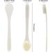17 Inch Shower Body Brush for Exfoliation and Cleaning - Long Handle Back Scrubber for Men and Women - Non-Slip Handle and Adhesive Hook Included - Cream White - Buy Online on GoSupps.com