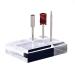 1Pc Rectangle Acrylic Nail Drill Bit Holder Stand Case Display Organizer 6 Holes Drill Bit Holder Manicure Tools for Home Use or Profession Nail Salon Use Clear