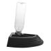 Happyyami Turtle Drinker Reptile Water Dish Bowl Reptile Water Dispenser Pet Water Feeder Reptisoil Plastic 17X17X3.5CM Black