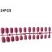 rongweiwang 24 Pieces Fake Nails Press on Flat-end Artificial Nail Tips Elegant DIY Accessory Beauty Kit Manicure Decoration rose red - Buy Online on GoSupps.com
