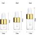 50 Pcs Mini Dropper Bottles Empty Glass Tincture Bottles with Golden Caps Perfume Sample Vials for Essential Oils&Body Oil&Liquids Traveling DIY Containers Included Pipette&Funnel (3ml) - Buy Online on GoSupps.com