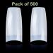Pack of 500 Artificial Nail Tips French Acrylic Style UV Gel Fake Nail Full Cover Artificial Fingernails Tip Fake Art Nails Suitable for Both Beginners & Experienced Nail Artists Natural - Buy Online on GoSupps.com