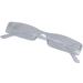 FREDY rimless reading glasses case bag metal temple 1.00-4.00 diopters clear (300 degrees)