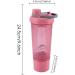Protein Shaker Cup 600ML Spill-Proof Fitness Shaking Cup Anti-Leak Water Bottle - Pre Workout Shaking Bottles for Training Yoga Exercise Hiking Sports Guanglu Red - Buy Online on GoSupps.com