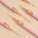 Dewedrt 5PCS 7/9/11/15/25mm Nail Liner Brush Set UV Gel Nail Brushes Kits French Stripe Line Painting Drawing Flower Pen Tools Easy Install D - Buy Online on GoSupps.com