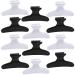 BAHABY Hair Clips for Styling Sectioning 12 Pack Black White Butterfly Hair Clips for Women Hair Clamps for Hair Deep Conditioning Blow Drying Cutting Coloring Styling Sectioning Black & White