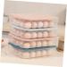 Mikikit Kitchen Egg Tray 3pcs Egg Storage Box Eggs Drawer Storage Bins Egg Storage Tray Egg Tray Storage Rack re-usable - Buy Online on GoSupps.com