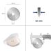 WhisperDream 60mm Rotary Cutter Blades - 10 Pack Replacement Blades for Sewing, Quilting, Fabric, and Crafts - Trefoil Hole-60mm - Buy Online on GoSupps.com