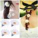 Lovely 17-pc Daisy Flower Hair Clips for Girls - Perfect Beach Wedding Hair Accessories Beautiful and Practical Hairpins - Buy Online on GoSupps.com
