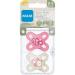 MAM Skin Soft Mini Pacifier Set for Newborns (0-2 Months) - Extra Small Includes Sterilizer Box & Pacifier Band - Perfect for Girls - Buy Online on GoSupps.com