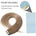 SEGO Tape In Hair Extensions | Remy Real Hair 20 Tress - 12 Honeyblond #27 - Includes 10 Free Tapes - 40g - Buy Online on GoSupps.com