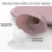 500ML Natural Rubber Mini Hot Water Bottle - Cozy Pain Relief for Waist, Back, Neck, Legs, Shoulders, Feet - Leak Proof & Warmth - Pink (Medium) - Buy Online on GoSupps.com