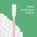 Organic Cotton Swabs with Wooden Sticks 200 Pcs Pack - Biodegradable Bamboo Spiral Head Qtips for Ears and Makeup - Buy Online on GoSupps.com