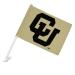 University of Colorado Boulder Car Truck Flag with Window Clip On Pole Holder Left Driver