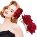 Miaoo Flamenco Dancer Hair Clip Rose Hairpin Bridesmaid Wedding Women Hair Accessory Bridal Hair Comb (Beige) - Buy Online on GoSupps.com