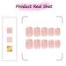 Gold Glitter French Tips Press On Nails - 24Pcs Square Nude Pink False Nail Kit for Women - Reusable Acrylic Gel Nails with Designs - Holiday Gift Set - Buy Online on GoSupps.com