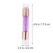Lurrose 2pcs Professional Manicure Stamper Kit - Double-Sided Nail Tool with Sequins Handle for DIY Nail Art - Purple Transparent Color - Buy Online on GoSupps.com
