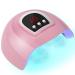LED Nail Lamp, Professional Nail Dryer 54W, Portable Nail Dryer with Timer/Sensor/LCD Display Suitable for Fingernails and Toenails, Home and Salon