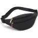Black Waist Pack Bag for Men & Women - Fanny Pack for Travel, Sports, Running - Buy Online on GoSupps.com