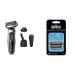 Braun Electric Razor for Men Flex Head Foil Shaver with Precision Beard Trimmer, Silver & Series 7 New Generation Electric Shaver Replacement Head - 73S 7071cc + Replacement Head