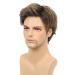 Kaneles Men's Short Brown Natural Synthetic Cosplay Wig - Perfect for Male Cosplayers - Buy Online on GoSupps.com