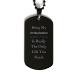 Orthodontist Engraved Black Dog Tag - The Perfect Idea Gifts for Your Orthodontist on Christmas Graduation and Birthdays