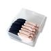 Angelkiss 62RF Powder Puff 12 Pieces Black Skin Acrylic Mixed Colour