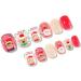 24 Pack Christmas Fake Nail Patch Kids Cartoon Full Coverage Kids Fake Nail Art Girl New Year Nail Art Decoration (Color : 11) - Buy Online on GoSupps.com