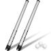 Deekin 2 Pieces Golf Ball Retriever Aluminum Picker Upper Tube Golf Ball Grabber 38.58 Inch Golf Ball Collector Silver Shag Tube for Men Women, Can Hold 23 Balls