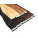 Tape In - On Hair Extensions - # DARKGREY/DARK GREY - 40cm - 40 wefts each 4cm wide / 2.5g - 100% Remy human hair extension/extention with adhesive tape wefts by NOVON Hair Extentions