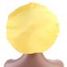 Elastic Wide Band Yellow Sleep Cap for Women | Hair Bonnet Hat for Night Sleeping - Buy Online on GoSupps.com