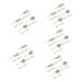 FOMIYES 20 Pairs Rhinestone Hair Clip Rhinestone Barrette Hair Clamps Barrettes Flower Hair Clip Rhinestone Hairpins Hairpin for Women European and American Zinc Alloy Bride Rhinestones