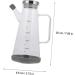 Milisten 1pc Oil Can Oil Condiment Container Liquid Containers Glass Sauce Bottle Cooking Oil Cruet Glass Sauce Containers Empty Home Oil Tank High Borosilicate Glass - Buy Online on GoSupps.com