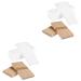 Fomiyes 400 pcs wax papier wax pounds wooden wax bar wax stripes for hair removal on the face of wooden sticks Wooden sticks Small wax stick waxing for women body suite
