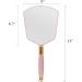 YCHMIR Handheld Mirror 6x13 inch Pink-Square for Barber Hairdressing Salon - Buy Online on GoSupps.com