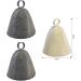 Palwin Sauna Hat Set - 3 Felt Caps with Hook & Self-Adhesive | Unisex Sauna Accessories (Grey & White) - Buy Online on GoSupps.com
