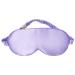 Sleep Mask Silk Eye Mask for Sleeping Women/Men/Girls 19 Momme Both Sides 100% Pure Mulberry Silk Blackout Anti-Allergy Blindfold with Elastic Strap for Night Travel Nap Meditation (Purple)
