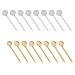 Heallily bobby hairpins hair clips with 12 mm cabochon bezel tablet for tinkering handicrafts headgear mixed colors 40 pieces