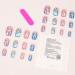 Tdkfdswdoa 1Set Colourful French Gradient Nails Gradual Change Rhinestones Nails Full Cover Nail Tips - Buy Online on GoSupps.com
