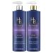 Hair Biology Purple Shampoo & Conditioner Set - Biotin Infused for Grey Hair - Color-Safe Formula - Silver & Glowing Collection - 12.8 Fl Oz Each - Buy Online on GoSupps.com