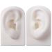 KTROK 1Set Silicone Acupuncture-ear model artificial ear simulation model reused ear display form for science lessons anatomical office studies of science white